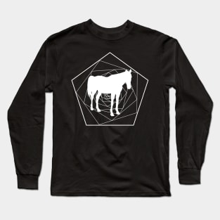 funny horse horses geometry TShirt Long Sleeve T-Shirt